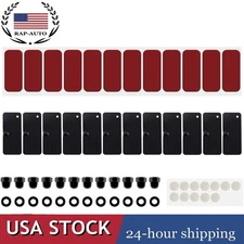 Rear Window Louvers Replacement Hardware Double Side Tape Mounting Tools Kit Set