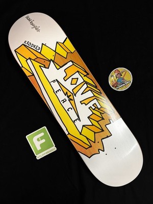 RARE SIGNED Mark Gonzales Peace Love Orange Krooked Skateboard