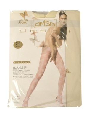OMSA 20 DEN Damen Strumpfhose Low Waist gemustert Artikel 3005 MODESTRUMPFHOSE