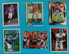 Lot 6 DENVER BRONCOS NFL Football Cards Dan Reeves Steve Atwater K.J. Hamler RC