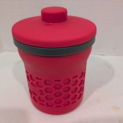 Progressive Prep Solutions Silicone Grease Keeper & Strainer Red 2 Cup