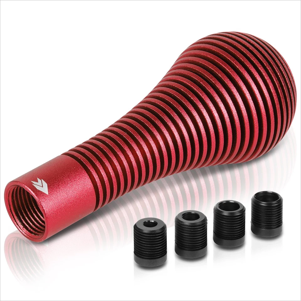 NRG Innovations SK-701RD Disipador de calor Cabezal de burbuja Perilla de cambio corto + Adaptadores Rojo Foto 3 de 4