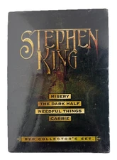 Stephen King DVD Collector's Set Misery, Dark Half, Needful Things Carrie (New)
