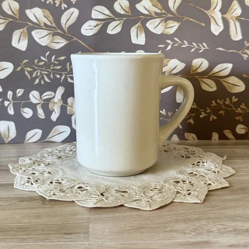 Ultimate China Restaurant Ware Diner Coffee Mugs Heavy Duty Stoneware White VTG