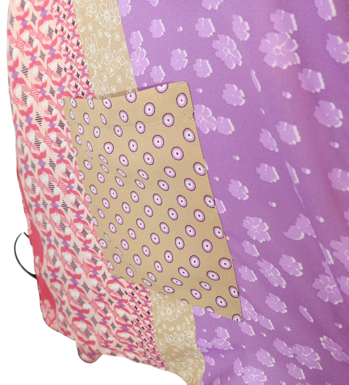 SUSAN GRAVER Patchwork Pattern Lightweight Kimono… - image 5