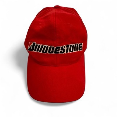 Vintage Bridgestone Racing Cap Rot Formel 1 Motorsport One Size