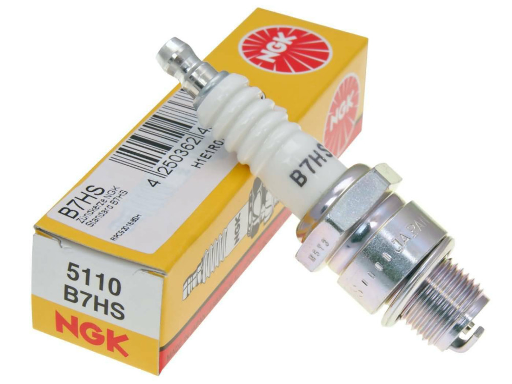 NGK B7HS 5110 Standard Spark Plugs QTY-2 for Vintage Motorcycles Snowmobiles