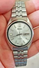 Faulty -Vintage Seiko 5 Auto Silver Dial Men's Watch Day/Date 7009