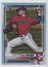 2021 Bowman Draft Chrome Sky Blue Refractor Ryan Webb #BDC-57 0m7s