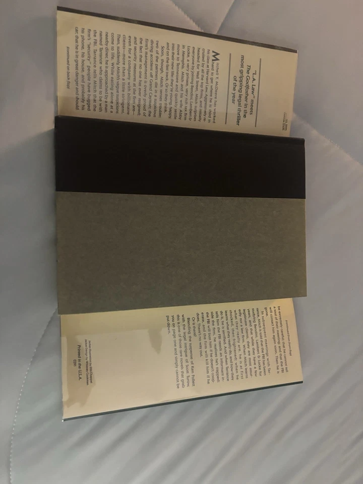 SIGNED ~ The Firm by John Grisham (1991) 1st/1st Edition Hardcover Novel Foto 3 de 4