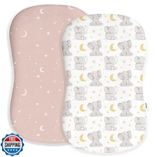 Woodiville Baby Lounger Cover for Boys Girls, Soft Breathable Jersey Baby Lou