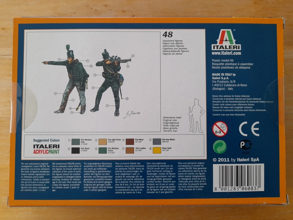 Italeri 1/72 BRITISH 95th REGT "GREEN JACKETS" Napoleonic Figures set 6083  - Image 2 of 4