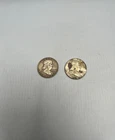 Franklin Half Dollar  2 Coin Lot D Mint  (1958  &  1962)  *90% Silver*  See Pics