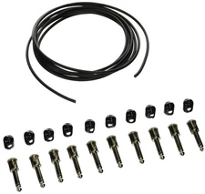 George L's Effects Kit (Black Cable, Nickle Right Angle Plugs) Black