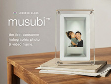 Musubi Looking Glass kickstarter sold out holographic hologram photo frame AI  