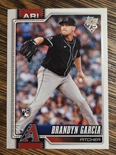 2026 Topps Series 1 #163 Brandyn Garcia Arizona Diamondbacks RC Baseball Card