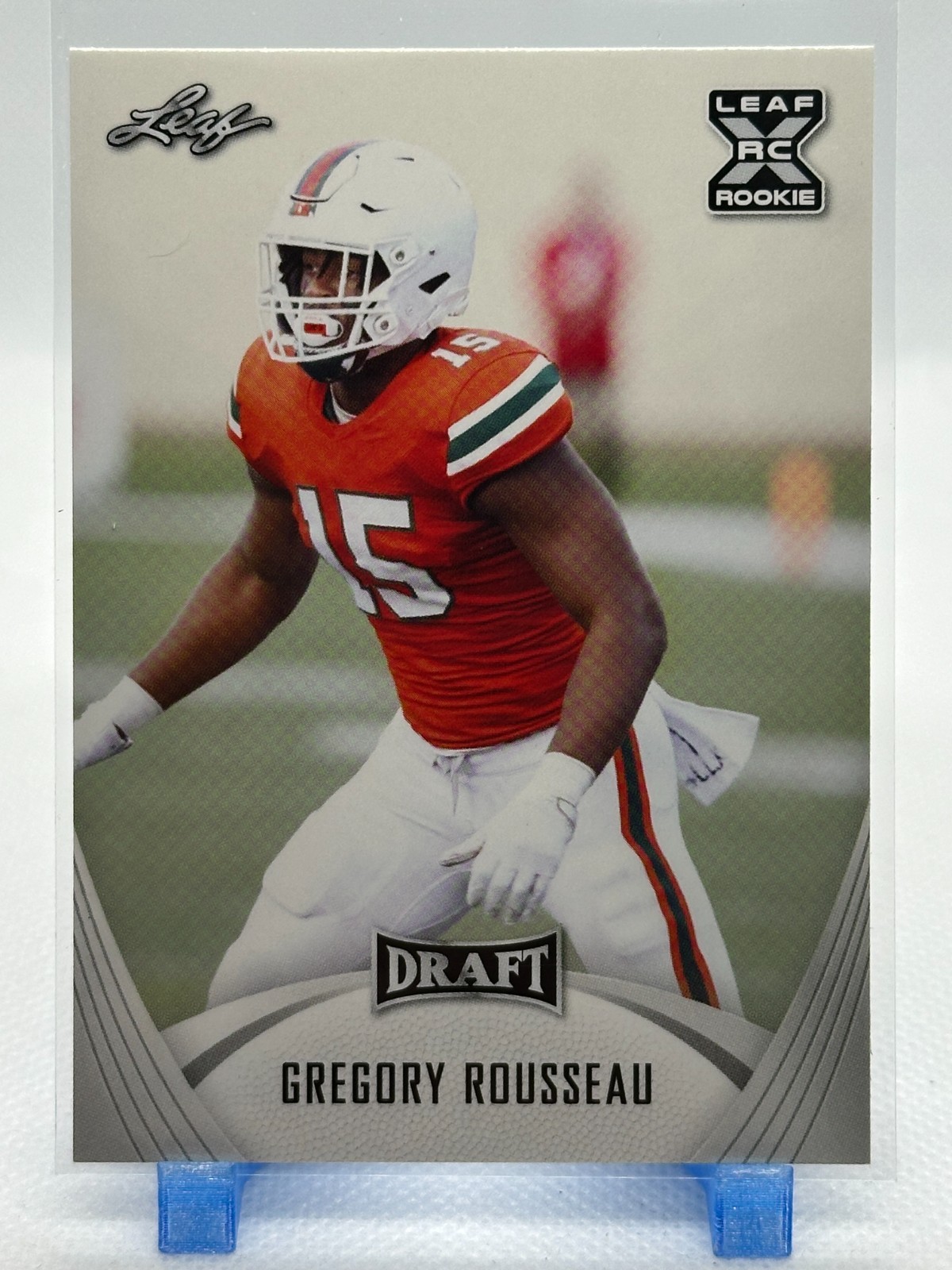 Gregory Rousseau 2021 Leaf Draft #39 (RC) - Miami Hurricanes