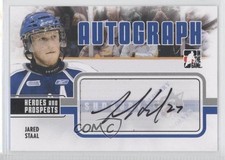 2009-10 ITG Heroes and Prospects Auto Jared Staal #A-JS Auto 0f2