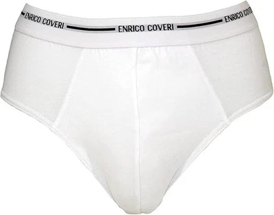 6 SLIP UOMO ENRICO COVERI COTONE BIELASTICO ART. ES1000 ELASTICO ESTERNO MUTANDA - Immagine 1 di 2