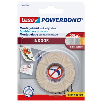 tesa Powerbond Montageband Indoor 5m 38mm 55742-00001-03 (4042448843289)