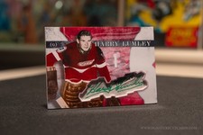 Harry Lumley Detroit Red Wings Vintage Signature Cut Card - Autographed