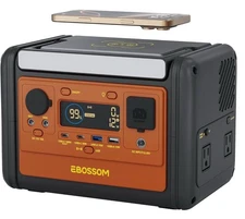 EBOSSOM Portable Power Station P300 Pro 92800mAh, 297Wh LiFePO4 Battery, 1.2H