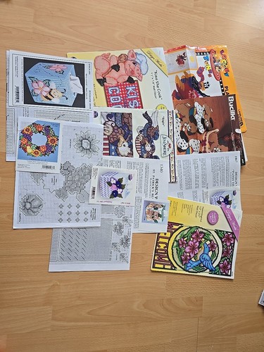 Stickvorlagen kreuzstich gebraucht - Boxen /Untersetzer -10 Stück -Paket 14