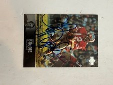 JOHN BRODIE SAN DRANCISCO 49ERS AUTOGRAPHED 1997 UPPER DECK FOOTBALL CARD