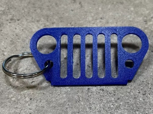 Jeep Wrangler (TJ) (CJ) Grill/Logo Keychain 3D Printed - Bild 1 von 1