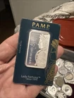 1 Oz Silver Bullion Bar ~ Pamp Suisse ~ 45th Anniversary ~ .999 Sealed COA