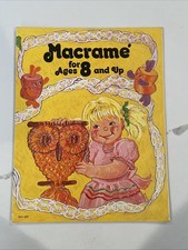 Vintage 1976 Macrame for Ages 8 and Up Book Patterns Instructions 19 pages