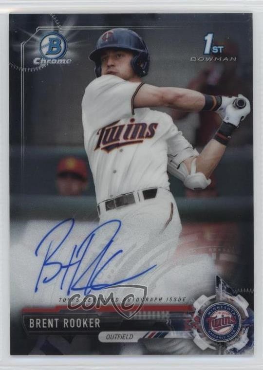 2017 Bowman Draft Chrome Draft Pick Auto Brent Rooker #CDA-BR Auto 0h28