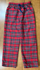 BOYS VINEYARD VINES PAJAMA PANTS 6 CHRISTMAS RED PLAID POLY