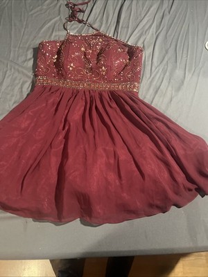 la vie camille maroon dress size 13/14