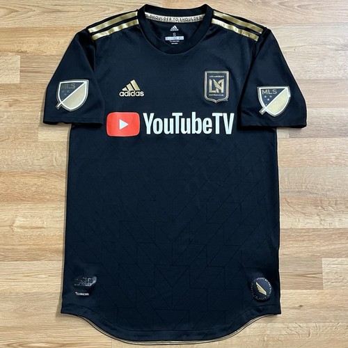 Authentic Los Angeles FC 2019-2020 Jersey MLS LAFC Home Adidas Size Small Black