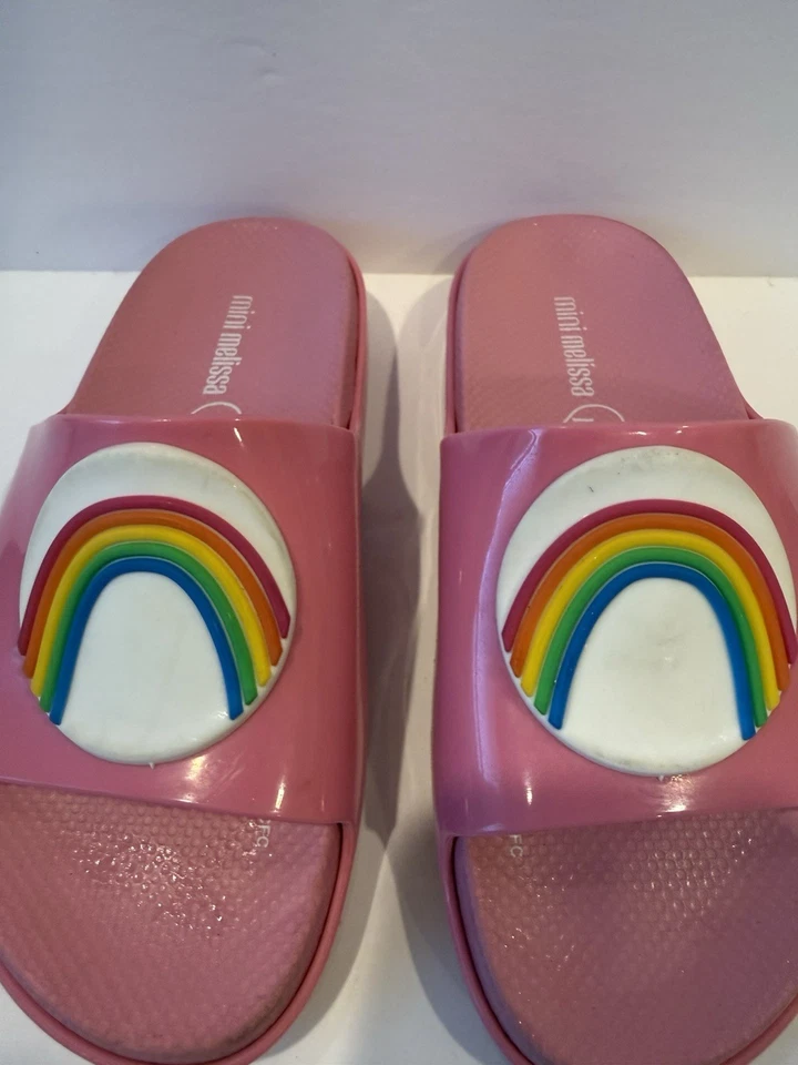 Mini Melissa Girls Toddler Sandal Size 13 Care Bears Rainbow - Image 3 of 4