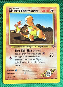 Blaine's Charmander 60/132 Gym Challenge