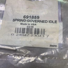 GENUINE OEM BRIGGS & STRATTON PART # 691859 CARBURETOR GOVERNOR IDLE SPRING