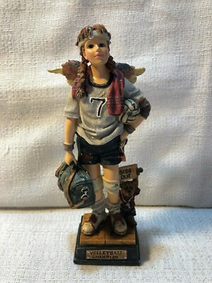 Boyds Bear & Friends Folkstones Heather Chris Angel Volleyball 5E Figurine 28210