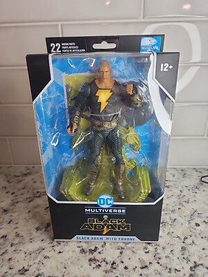 New McFarlane DC Multiverse Movie Black Adam With Gold Throne Exclusive