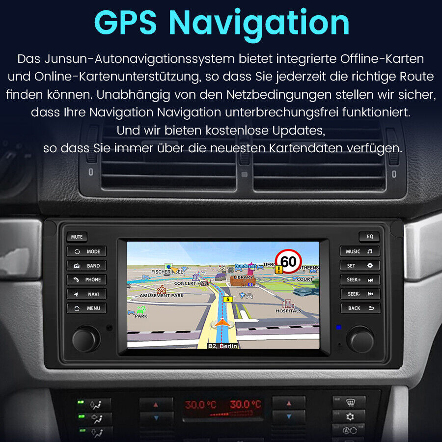 Für BMW 5er E39 X5 E53 7er E38 Android 13 Carplay Autoradio GPS NAVI RDS BT DAB