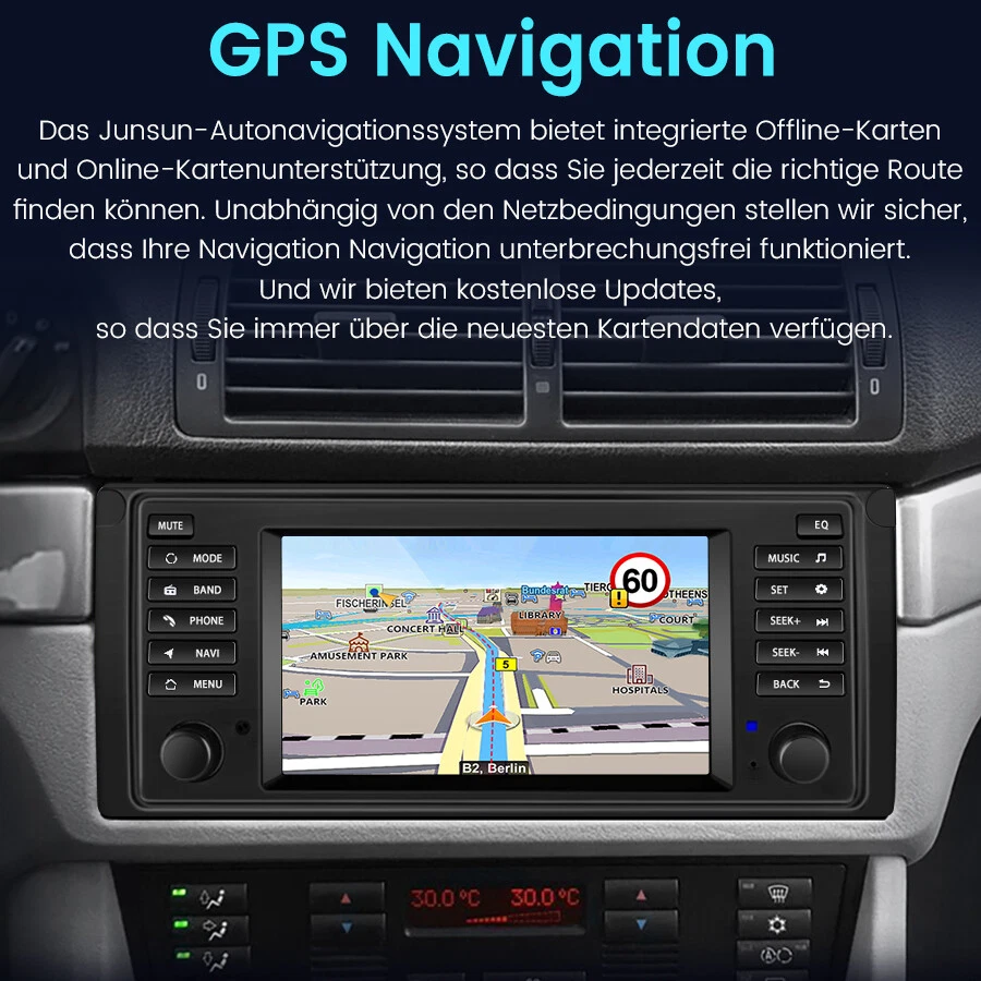 64GB Für BMW 5er E39 X5 E53 E38 Range Rover L322 Android Autoradio CarPlay - Bild 2 von 4
