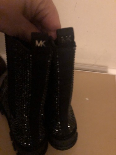 Michael Kors Black Rhinestone Ridley Chelsea Boots Size 8 New With Box ❤️❤️❤️ - Picture 16 of 19