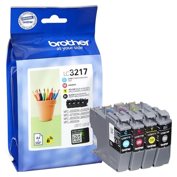 Original Brother Valuepack LC-3217VALDR Schwarz Cyan Magenta Gelb LC3217 LC-3217-image