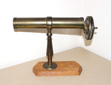 Vint. Corki Weeks Brass Kaleidoscope "DRAGONFLY" w/Stand Signed Corki Weeks 1987