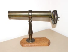 Vint. Corki Weeks Brass Kaleidoscope "DRAGONFLY" w/Stand Signed Corki Weeks 1987