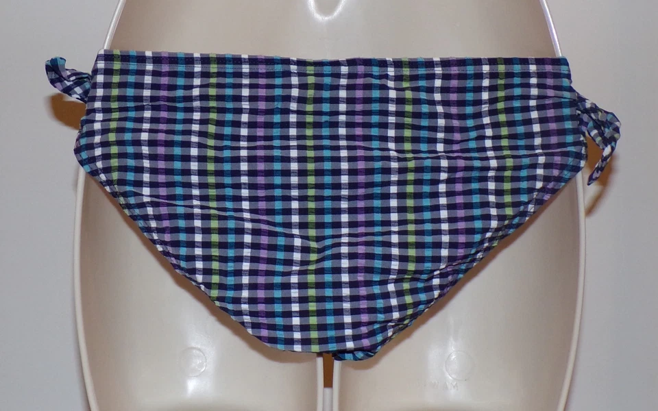 Traje de baño Coco Rave gingham a cuadros parte inferior de bikini talla XS nuevo Foto 3 de 4