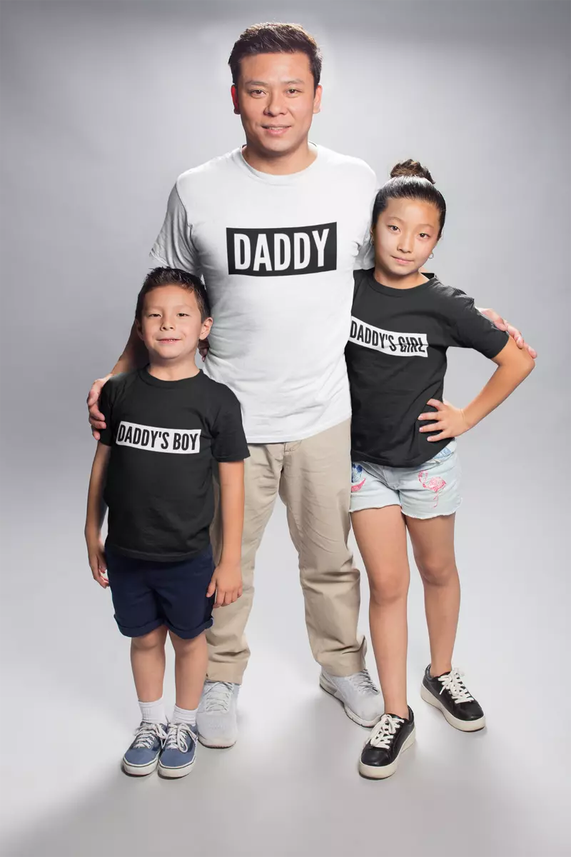 Fishing Shirt, Daddy Son Tee, Daddy Daughter Shirt, Matching Shirts, Family Matching T Shirt, Cool Family Shirts, Father Black 2XL Tshirt | TeeMin