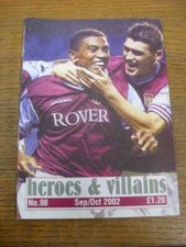 Sep-2002 Fanzine: Aston Villa - Heroes And Villains Issue 098