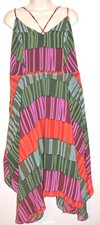City Chic Women's Size 14W Floating Fever Silky Colorful Resort-Wear Dress NWT